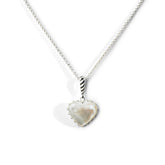 Colorful Life Croissant Necklace, Sterling Silver, Mother of Pearl